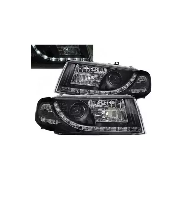 Μπροστινά Φανάρια Set Για Skoda Octavia 1U 00-10 DRL Μαύρα H1/H1/H7 Sonar