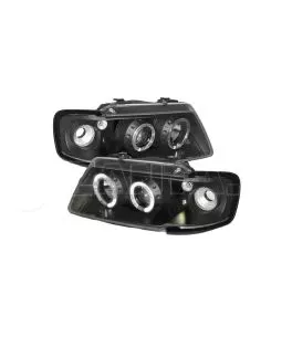 Μπροστινά Φανάρια Set Για Audi A3 8L Angel Eyes & Led Μαύρα H1/H1 Sonar 
