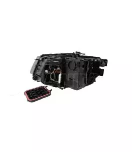Μπροστινά Φανάρια Set Για Audi Q5 8R 08-12 TRU DRL Μαύρα H7 Με Μοτέρ Depo 