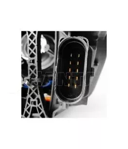 Μπροστινά Φανάρια Set Για Audi Q5 8R 08-12 TRU DRL Μαύρα H7 Με Μοτέρ Depo 