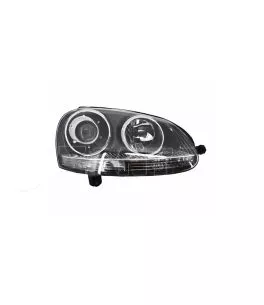 Μπροστινά Φανάρια Set Για Vw Golf V (5) 03-08 Projectors GTI / R32 Look Χρωμίου H7/H7 Με Μοτέρ & E-Mark Carner 