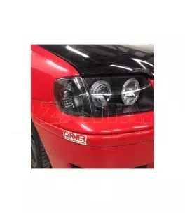 Μπροστινά Φανάρια Set Για Vw Polo 6N2 99-01 Angel Eyes Μαύρα H7/H7 Depo 