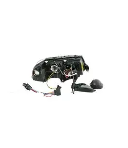 Μπροστινά Φανάρια Set Για Vw Passat 3BG 00-05 Angel Eyes Μαύρα H7/H7 Depo 