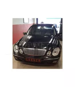 Μπροστινά Φανάρια Set Για Mercedes-Benz E-Class W211 02-06 Χρωμίου Facelift Look H7/H7 (Halogen) Με Μοτέρ Depo 