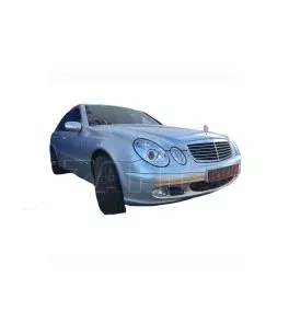 Μπροστινά Φανάρια Set Για Mercedes-Benz E-Class W211 02-06 Χρωμίου Facelift Look H7/H7 (Halogen) Με Μοτέρ Depo 
