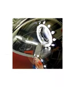 Μπροστινά Φανάρια Set Για Mini Cooper (R55/56/57/58/59) 06-13 Angel Eyes Μαύρα H9 Με Μοτέρ JunYan 