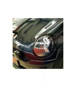 Μπροστινά Φανάρια Set Για Mini Cooper (R55/56/57/58/59) 06-13 Angel Eyes Μαύρα H9 Με Μοτέρ JunYan 