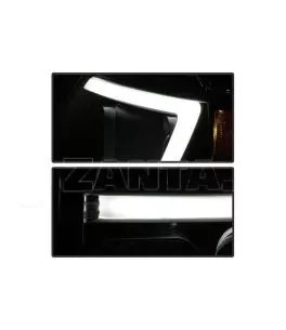 Μπροστινά Φανάρια Set Για Jeep Grand Cherokee 99-05 WJ DRL Tube Lights Μαύρα HB4/H1 Manual Sonar 