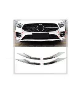 Τριμ Προφυλακτήρα Εμπρός Χρωμίου Για Mercedes-Benz A-Class W177 18+ Σετ 4 Τεμαχίων 