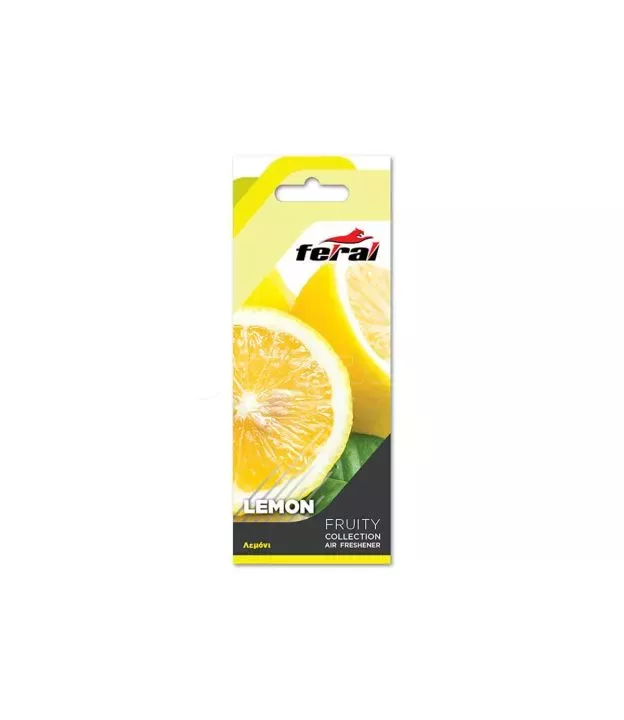 Αρωματικό Αυτοκινήτου Κρεμαστό Feral Fruity Collection Λεμόνι
