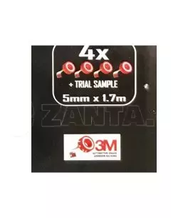 Αυτοκόλλητες Ταινίες Ζαντών Κόκκινες 5mm X 1,7m 4 Τεμ Butzi 