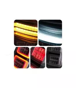 Πισινά Φανάρια Set Για Ford Ranger 12-18 Led Bar Dynamic Φιμέ Full Led VLand 