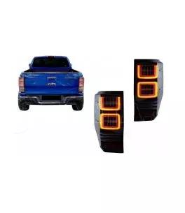 Πισινά Φανάρια Set Για Ford Ranger 12-18 Led Bar Dynamic Φιμέ Full Led VLand 