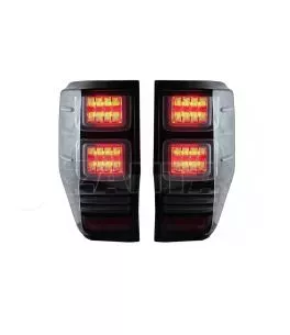 Πισινά Φανάρια Set Για Ford Ranger 12-18 Led Bar Dynamic Φιμέ Full Led VLand 