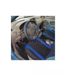 Καλύμματα Υφασμάτινα Super Sport All In One Μαύρο/Μπλε Σετ Εμπρός-Πίσω 11 Τεμάχια 
