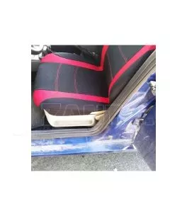Καλύμματα Υφασμάτινα Super Sport All In One Μαύρο/Κόκκινο Σετ Εμπρός-Πίσω 11 Τεμάχια 