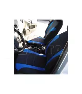 Καλύμματα Υφασμάτινα Sport All In One Μαύρο-Μπλε Ζευγάρι 4 Τεμάχια 