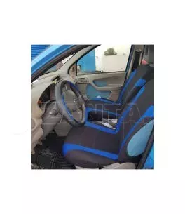 Καλύμματα Υφασμάτινα Sport All In One Μαύρο-Μπλε Ζευγάρι 4 Τεμάχια 