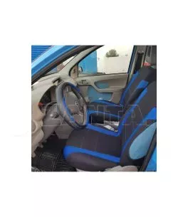 Καλύμματα Υφασμάτινα Sport All In One Μαύρο-Μπλε Ζευγάρι 4 Τεμάχια 