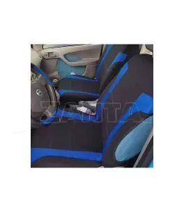 Καλύμματα Υφασμάτινα Sport All In One Μαύρο-Μπλε Ζευγάρι 4 Τεμάχια 