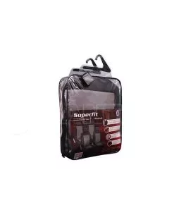 Καλύμματα Υφασμάτινα Super Fit All In One Μαύρο-Γκρι Σετ Εμπρός-Πίσω 10 Τεμάχια 