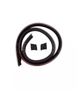 Αεροτομή Πορτ Παγκάζ Universal Lipspoiler Μαύρη 145x3.4cm Από Abs Πλαστικό (Soft) 