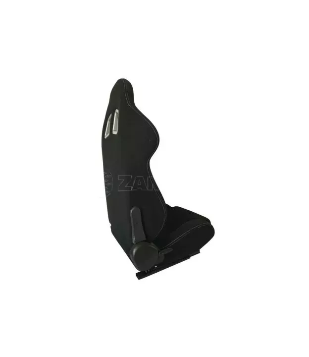 Καθίσματα Bucket Apollo Sport Ύφασμα Μαύρο Με Άσπρες Ραφές Ζευγάρι 2 Τεμαχίων