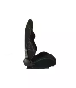 Καθίσματα Bucket Apollo Sport Ύφασμα Μαύρο Με Άσπρες Ραφές Ζευγάρι 2 Τεμαχίων 