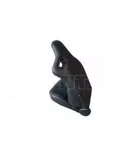 Καθίσματα Bucket R8 Style Δερματίνη Μαύρα Με Άσπρες Ραφές Ζευγάρι 2 Τεμαχίων 