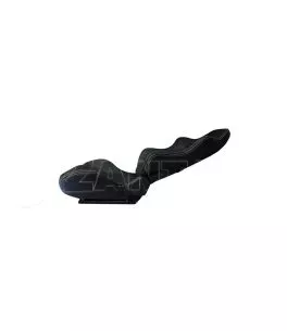 Καθίσματα Bucket Zeus Δερματίνη/Suede Alcantara Μαύρο Με Άσπρες Ραφές Σετ 2 Τεμαχίων 
