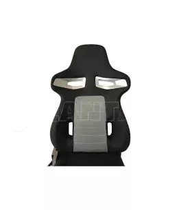 Καθίσματα Bucket GT-Sport Ύφασμα Μαύρο Γκρι Ζευγάρι 2 Τεμαχίων 