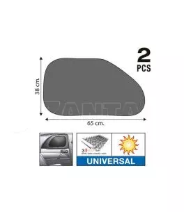 Ηλιοπροστασίες Κουρτινάκια Πλαϊνά Super UV Πλαϊνή 65 x 38 cm Feral 2 Τεμάχια 