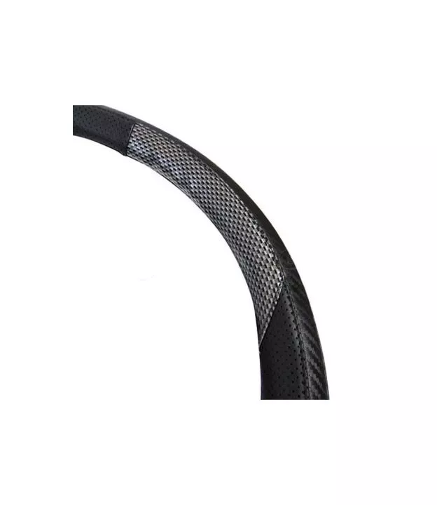 Κάλυμμα Τιμονιού Αυτοκινήτου Δερματίνη X-Treme Sport Μαύρο-Carbon Medium 38cm