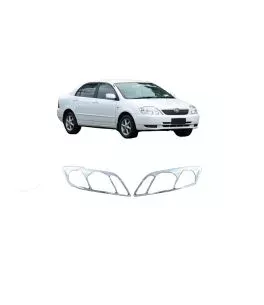 Μασκάκια Μπροστινών Φαναριών Χρωμίου Για Toyota Corolla 2005- 2 Τεμάχια 