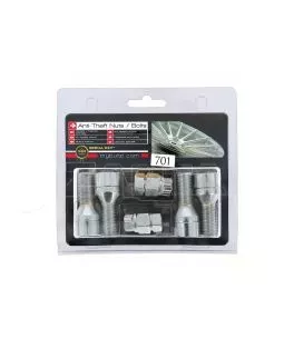 Αντικλεπτικά Μπουλόνια Ασφαλείας Butzi Premium Kit 6 pcs Με Μοναδικό Κλειδί-Εργαλείο Type-FF M14x1.50 L28 T17 