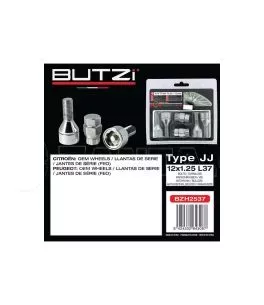 Αντικλεπτικά Μπουλόνια Ασφαλείας Butzi Pro Kit 6 pcs Με Μοναδικό Κλειδί-Εργαλείο Type-JJ M12x1.25 L37 T17 