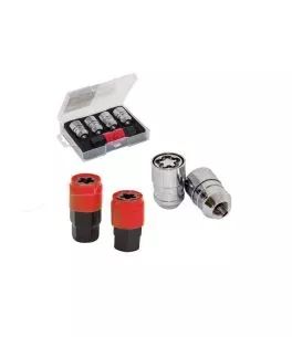 Αντικλεπτικά Μπουλόνια Ασφαλείας Butzi Pro Kit 6 pcs Με Μοναδικό Κλειδί-Εργαλείο Type-ΗΗ 1/2 UNF 