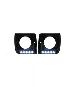 Μασκάκια Φαναριών Με DRL Για Mercedes-Benz G-Class W461/W463 90-15 G55/G65 Amg 4 Τεμάχια 