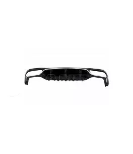 Diffuser Πίσω Προφυλακτήρα Για Mercedes-Benz E-Class W213 16-19 Με Amg Προφυλακτήρα Μαύρο/Χρώμιο 