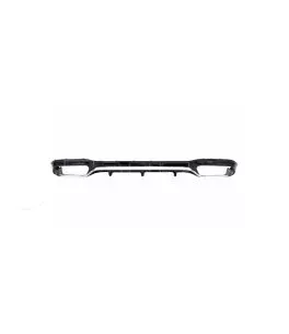 Diffuser Πίσω Προφυλακτήρα Για Mercedes-Benz E-Class W213 16-19 Με Amg Προφυλακτήρα Μαύρο/Χρώμιο 