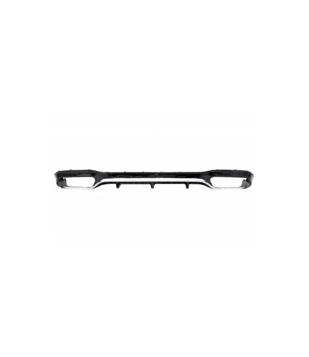 Diffuser Πίσω Προφυλακτήρα Για Mercedes-Benz E-Class W213 16-19 Με Amg Προφυλακτήρα Μαύρο/Χρώμιο