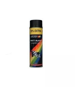 Σπρέι Βαφής Ακριλυκό Μαύρο Ματ Motip 04006 500ml 