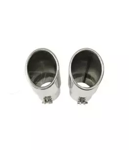 Μπούκες Εξάτμισης S-line Look Για Audi Q5 08+ / Q7 05+ / A4 B6 B7 B8 A6 4F Sline 2 Τεμάχια 