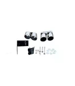 Μπούκες Εξάτμισης Διπλές Για Audi A4 B8 08-15 S4 Look 2 Τεμάχια 