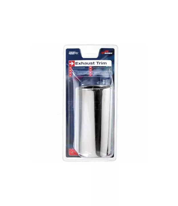 Μπούκα Εξάτμισης Universal 72x80mm Ανοξείδωτη Μαύρη Φ56mm Οβάλ 4008731 1 Τεμάχιο