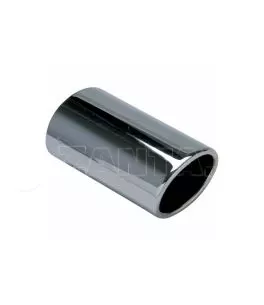 Μπούκα Εξάτμισης Universal 72x80mm Ανοξείδωτη Μαύρη Φ56mm Οβάλ 4008731 1 Τεμάχιο 