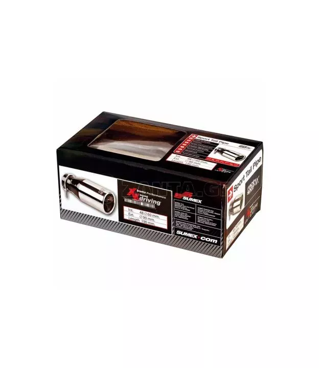 Μπούκα Εξάτμισης Universal Ανοξείδωτη Ασημί Φ48mm/60mm 4008040 1 Τεμάχιο