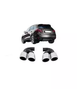 Μπούκες Εξάτμισης Διπλές Για Porsche Cayenne / VW Touareg V6 Look 2 Τεμάχια 