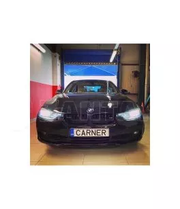 Καρδιές Μάσκας Για Bmw 3 F30 / F31 11-18 M4 Look Με Διπλή Γρίλια Μαύρο Γυαλιστερό Με 2 Τεμάχια 
