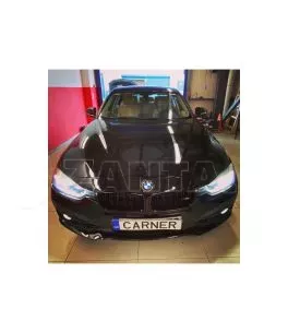 Καρδιές Μάσκας Για Bmw 3 F30 / F31 11-18 M4 Look Με Διπλή Γρίλια Μαύρο Γυαλιστερό Με 2 Τεμάχια 